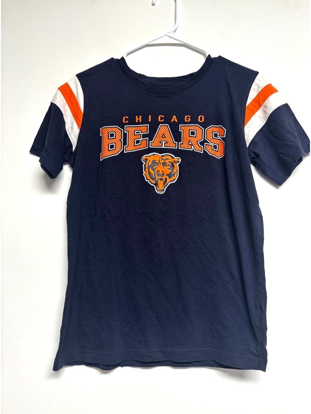 Chicago Bears NFL Youth Large 14/16 Navy Blue Graphic T-Shirt